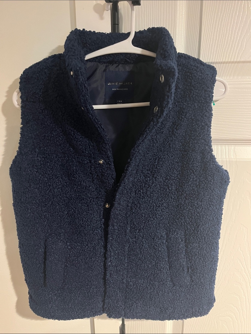 Janie and Jack Navy Sherpa Vest
